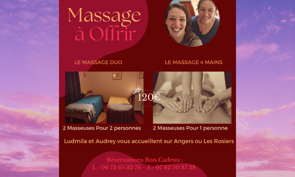 Massage duo et massage à 4 mains à Angers